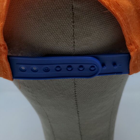 Unbranded Men's Snapback Hat Orange Adjustable Executive Beach Logo Embroidered - Picture 9 of 11